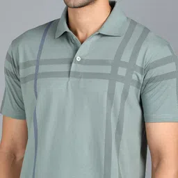 3BROS Men Printed Polo Collar T-shirt image 4