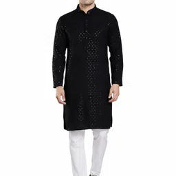 Yadaa Texttile Men Embellished Sequinned Kurta-picture-38