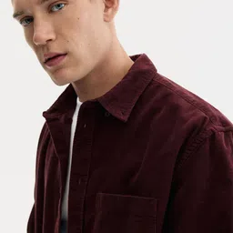 H&M Regular Fit Corduroy Shirt image 4