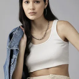 sollobell Women Cotton Fitted Crop Top-image-43