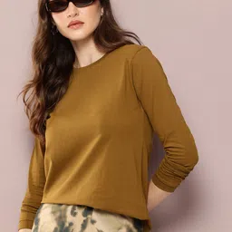 DILLINGER Long Sleeves Pure Cotton T-shirt-image-92