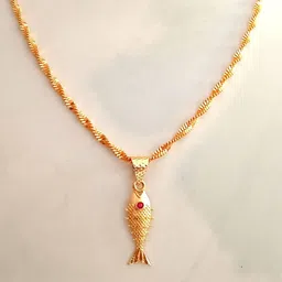Nawab Collection Gold-Plated Brass Pendants with Chains-picture-15
