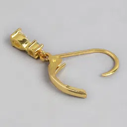 Carlton London Gold-Plated CZ Teardrop Shaped Drop Earrings image 4