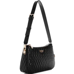 GUESS Textured PU Structured Shoulder Bag with Quilted image 3