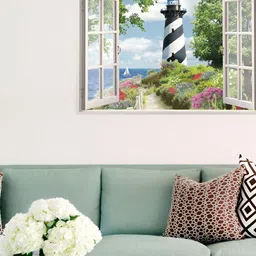 Asian royal Green & Blue Printed Self-Adhesive Wall Sticker-picture-31