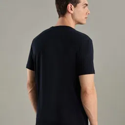 Tommy Hilfiger Brand Logo Embroidered Round Neck Pure Cotton T-Shirt image 3