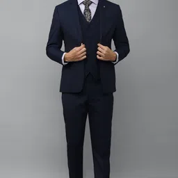 louis philippe Men Single Breasted - 2 button Solid Suit image 3