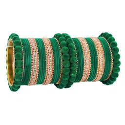 NMII Set Of 44 Velvet Chuda Bangles image 4