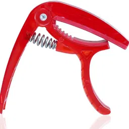 kadence Guitar Accessory Combo | 1st E Steel String & Transparent Red Lever Guitar Capo image 2