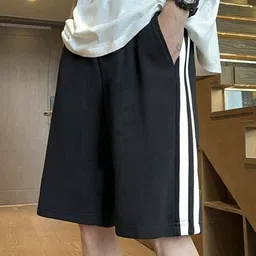 culish Striped Men Black Regular Shorts-picture-11