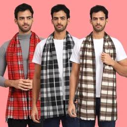 Fit N Fame Checkered Men Muffler-picture-30