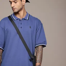 The Roadster Life Co. Polo Collar Drop-Shoulder Sleeves Pure Cotton T-shirt-picture-25