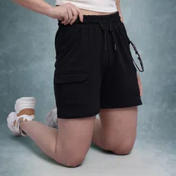 The Roadster Life Co. Women Solid Shorts-picture-37