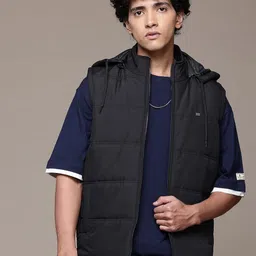 The Roadster Lifestyle Co. Sleeveless Hooded Padded Jacket-image-40