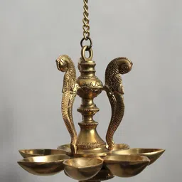 Exotic India Brass Spiritual Wall Decor-image-95