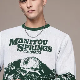 The Roadster Lifestyle Co. Men Typography Printed Pullover image 5