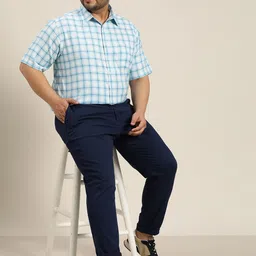 Sztori Plus Size Tartan Checks Opaque Casual Shirt image 5