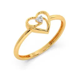 Candere by Kalyan Jewellers Stylish Design 14k Yellow Gold & Diamond Ring-picture-27