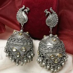 Teejh Morika Yellow Jhumki Earrings for Women-picture-45