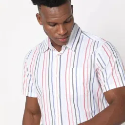 Gap Multi Color Striped Regular Fit Shirt image 5