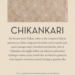 Fabindia Peach Embroidered Dupatta image 5