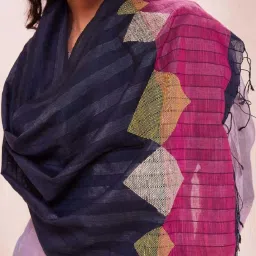 Fabindia Navy Printed Stole image 5