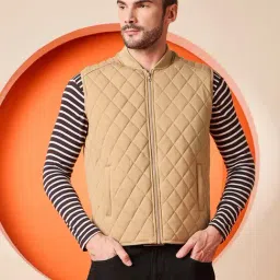 Club York Camel Polyester Solid Casual Jackets And Blazers image 3