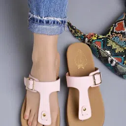 Shoetopia Kids Pink T-Strap Sandals-image-38