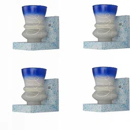 SOMIL Blue Glass Cylinder Printed Wall Lamps-picture-40