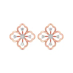 Joyalukkas 18k Rose Gold & Diamond Stud Earrings for Women-image-71