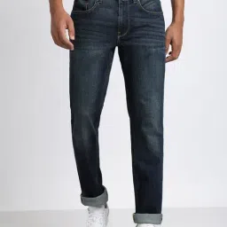 Lee Travis Dark Blue Slim Fit Lightly Washed Jeans-picture-42