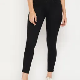 MADAME Black Mid Rise Jeans-image-8