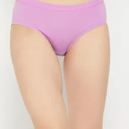 Clovia Light Purple Cotton Hipster Panty-image-63