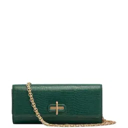Miraggio Green Textured Clutch-image-51
