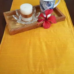 Tara Sparkling Homes Green Cotton Floral Table Runner image 5