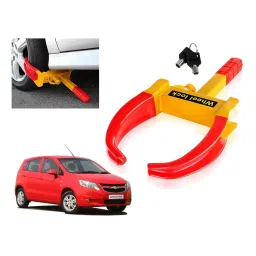 Auto Pearl Claw Type Adjustable Anti Theft Yellow, Red Wheel Clamp Lock for SantaFe-image-111