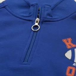 Allen Solly Boys Blue Cotton Regular Fit Graphic Print Sweatshirt image 4