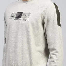 Monte Carlo Grey Regular Printed Sweatshirt image 5