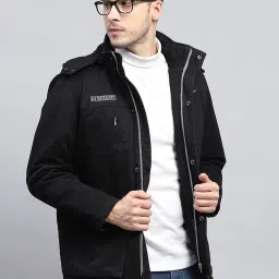 Monte Carlo Black Regular Fit Hooded Jacket image 5