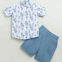 ZIP ZAP ZOOP Boys Printed Shirt with Shorts-picture-29