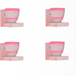 SOMIL Pink Glass Cylinder Printed Wall Lamps-picture-10