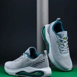 Campus Men's Grey & Teal Running Shoes-picture-6