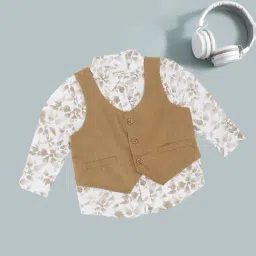 Pantaloons Baby Boys Cannoli Cream Printed Shirt-picture-23