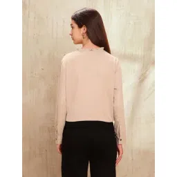 U.S. Polo Assn. Beige Regular Fit Embroidered Top image 2