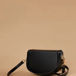 CODE by Lifestyle PU Structured Sling Bag with Tasselled image 4