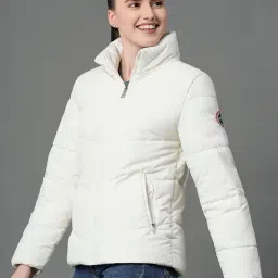 Mode by Red Tape Off-White Regular Fit Puffer Jacket image 3