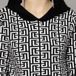 Mafadeny Black Regular Fit Pullover image 5