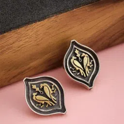 Fabindia Silver Stud Earrings-image-21