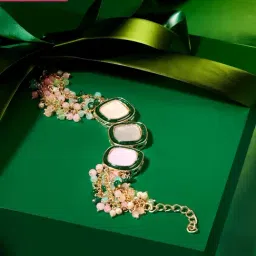 Zaveri Pearls Multi Colour Multistrand Artificial Stones & Beads Ethnic Bracelet -ZPFK16413-picture-31