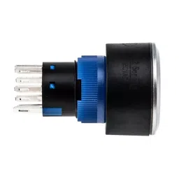 RS PRO Illuminated Push Button Switch Momentary 22.2 mm Cutout DPDT Yellow LED 250 V AC, 1758325 image 4